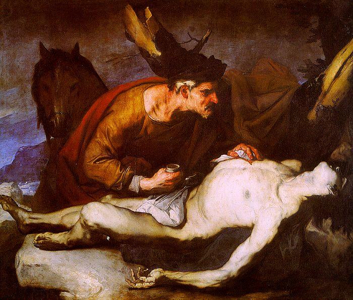  Luca  Giordano The Good Samaritan oil painting picture